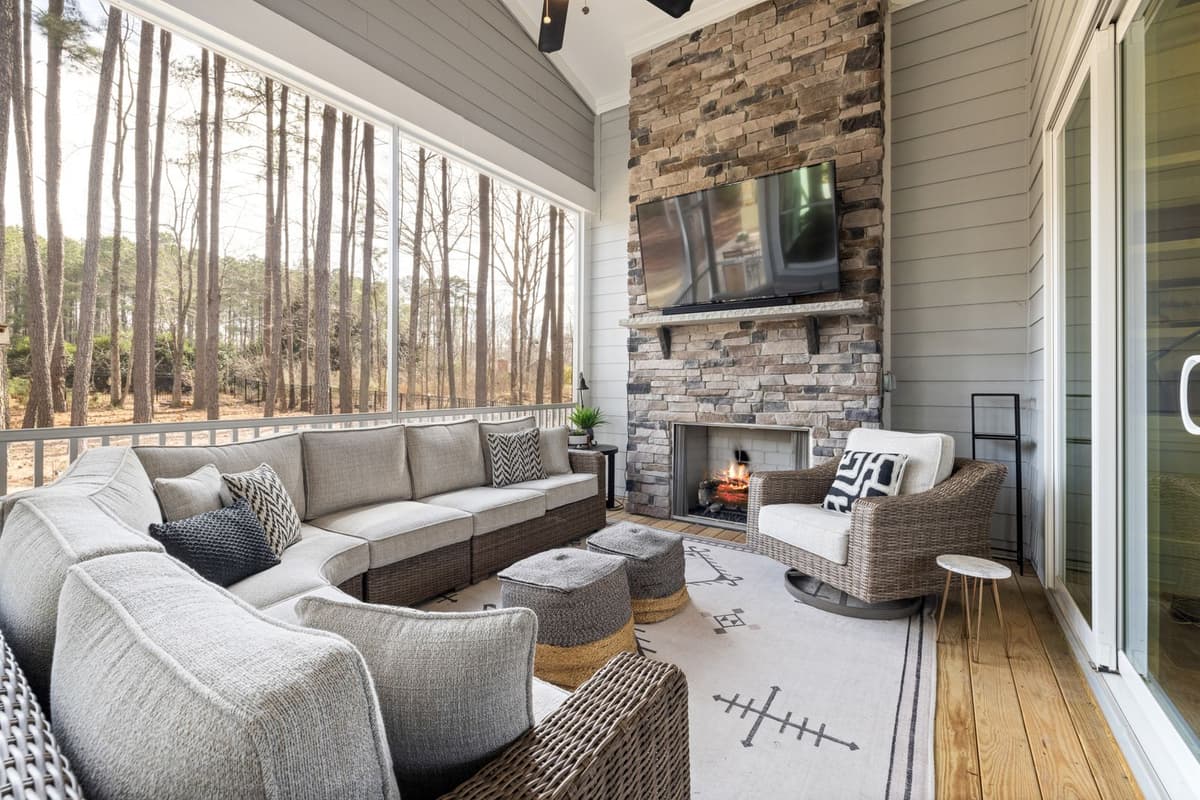 Professional outdoor builder performing outdoor living builds on a real job